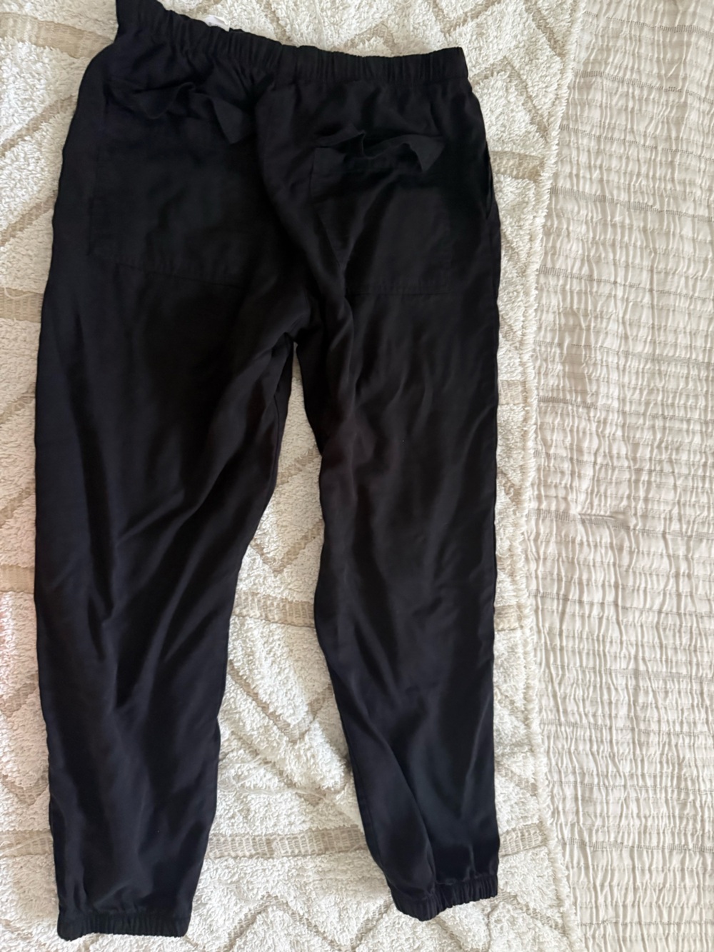 Zara Black Elastic Waist Jogger Pants